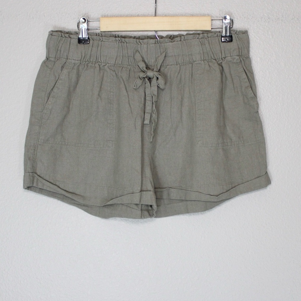 Celebrity Pink Linen Blend Shorts
